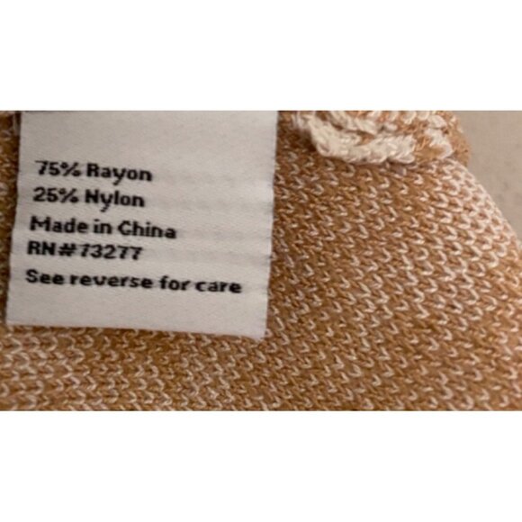 NWT Nine West Tan Python Print Knit Tank Top Sleeveless Medium - Picture 5 of 10